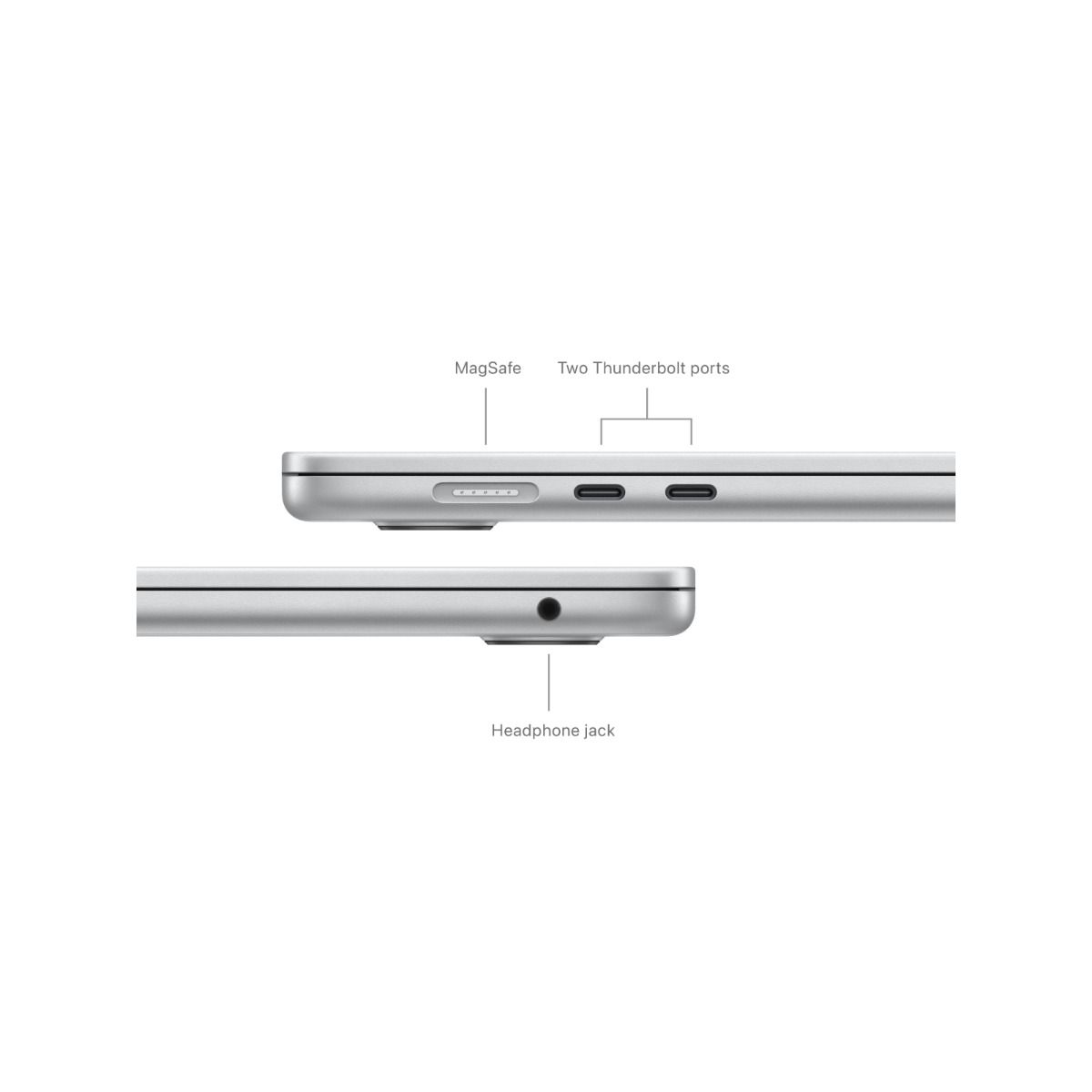 Apple 15-inch MacBook Air: Apple M3 chip with 8-core CPU and 10-core GPU. 16GB. 512GB SSD - Silver