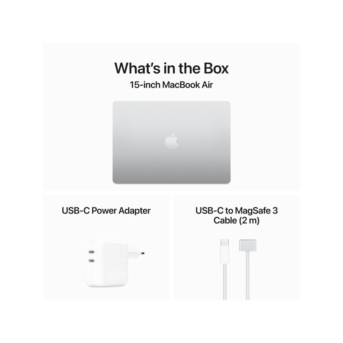 Apple 15-inch MacBook Air: Apple M3 chip with 8-core CPU and 10-core GPU. 16GB. 512GB SSD - Silver