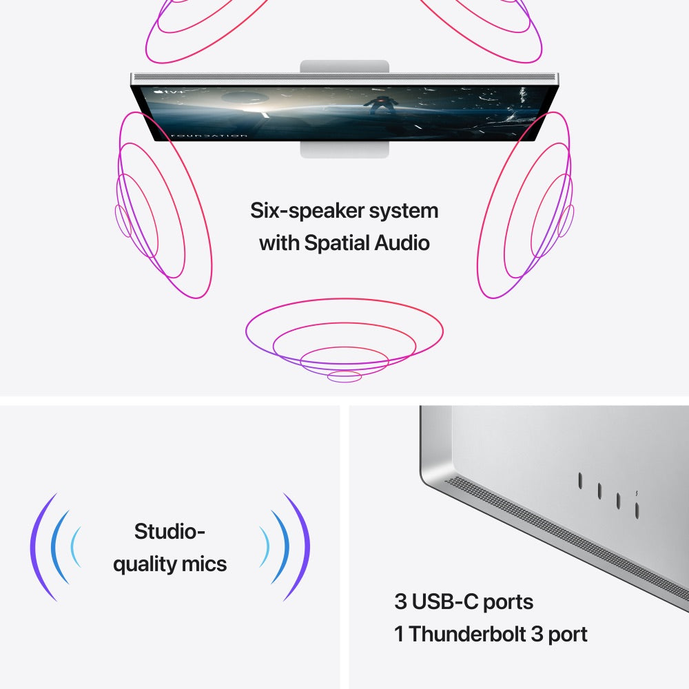 Apple Studio Display - Nano-Texture Glass - Tilt- And Height-Adjustable Stand