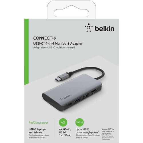 Belkin  Connect USB-C 4 in 1 Mobile Dock Multiport Adapter