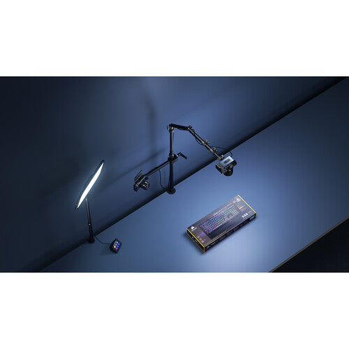 Elgato Multi Mount - Extendable up to 125cm; 3-section steel monopod; Center ball head; Padded desk clamp; Rubber twist locks.