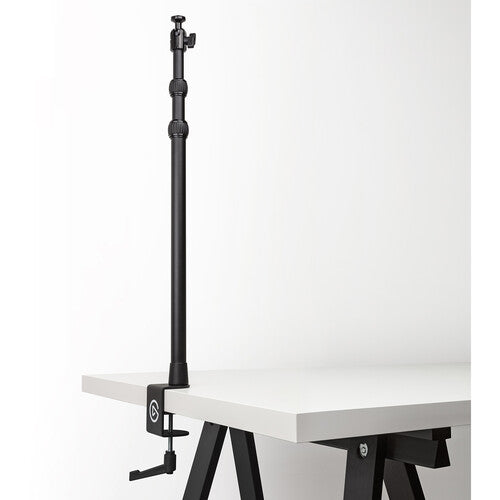 Elgato Multi Mount - Extendable up to 125cm; 3-section steel monopod; Center ball head; Padded desk clamp; Rubber twist locks.