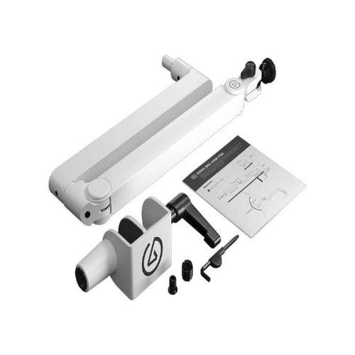 Elgato Wave Mic Arm Pro - Studio-grade boom arm; 780 mm Horizontal reach; 750 mm vertical reach; 150 mm Riser extension - White