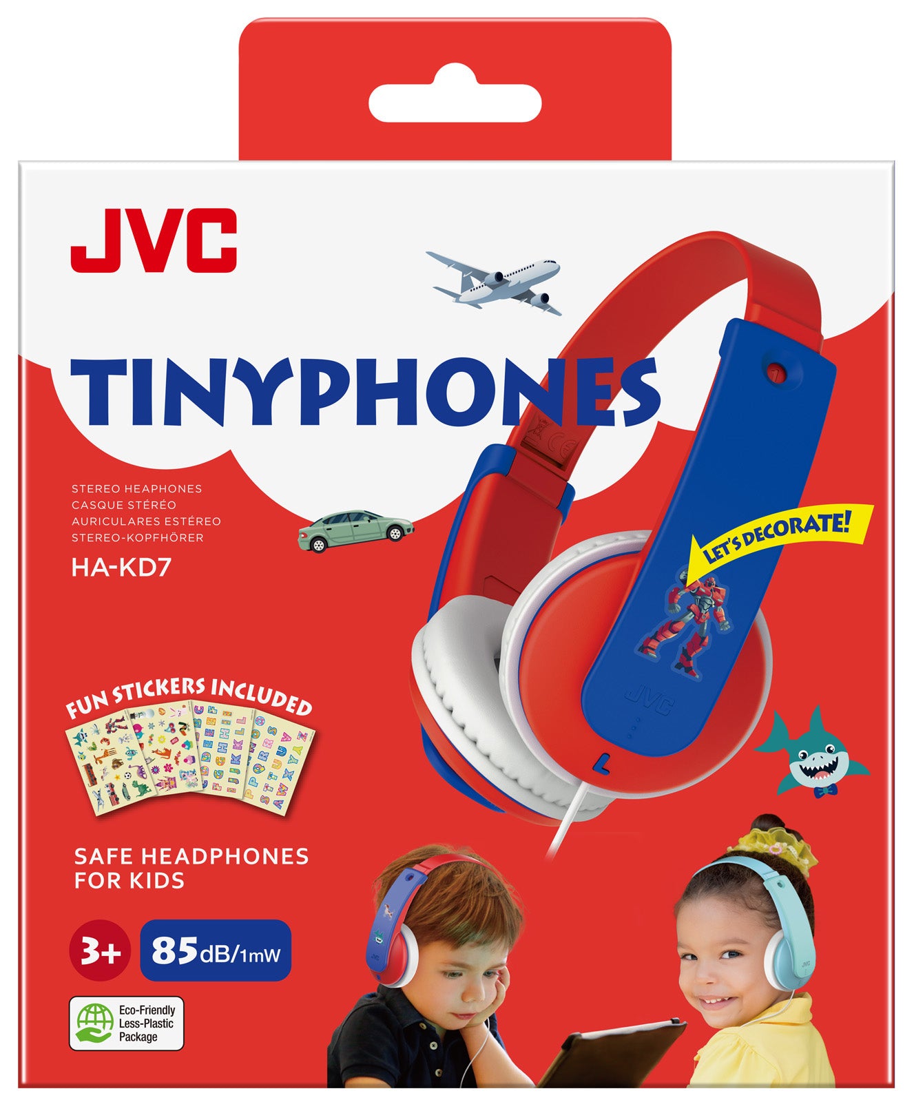 JVC Volume Limiter Red For Children Headphones