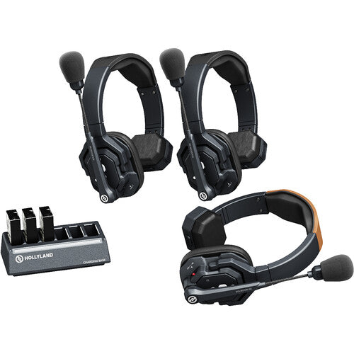 Hollyland Solidcom SE-3S Wireless 3-Person Noise Cancelling Headset Intercom