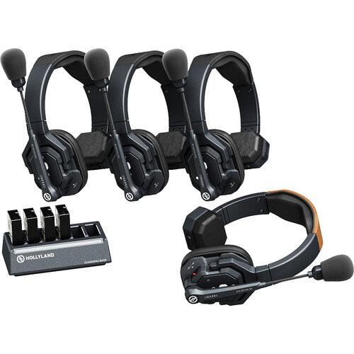 Hollyland Solidcom SE-4S Wireless 4-Person Noise Cancelling Headset Intercom
