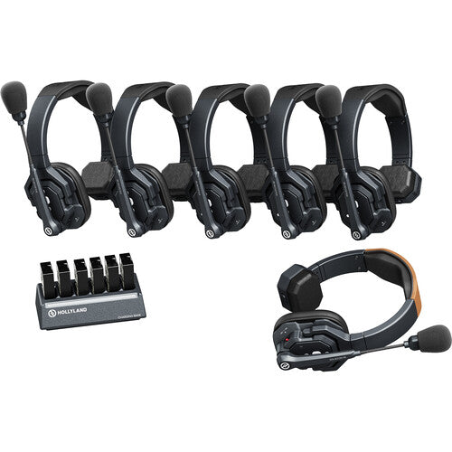Hollyland Solidcom SE-6S Wireless 6-Person Noise Cancelling Headset Intercom
