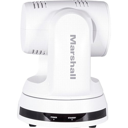 Marshall 4K (UHD60) NDI PTZ Camera with 6.5mm-202mm 30x Zoom – 12G-SDI, HDMI & NDI|HX3 Outputs (White)