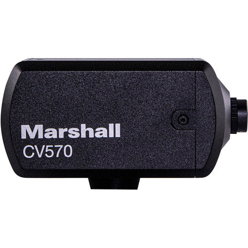 Marshall CV570 NDI HD Mini Broadcast Camera with 4.0mm Interchangeable Lens - NDI│HX3, IP & HDMI Outputs