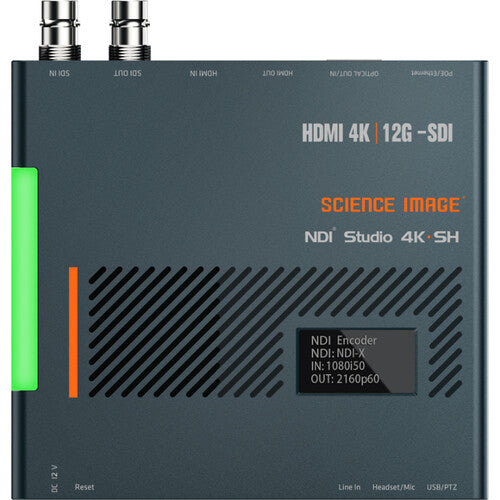 Science Image Full NDI Bi-Directional Encoder, Decoder & Converter with 12G-SDI & HDMI up-to 4K60p, w/Scroll Wheel