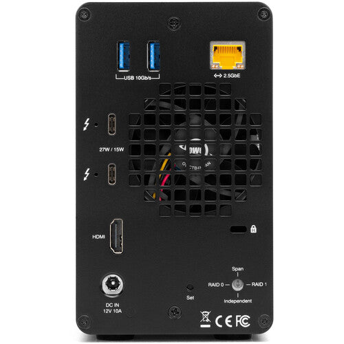 OWC 2 Bay Thunderbolt3 Dock and Dual-Drive RAID External Storage 40TB
