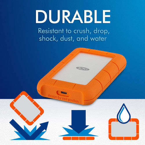 Seagate LaCie 1TB Rugged Mini USB-C Hard Drive
