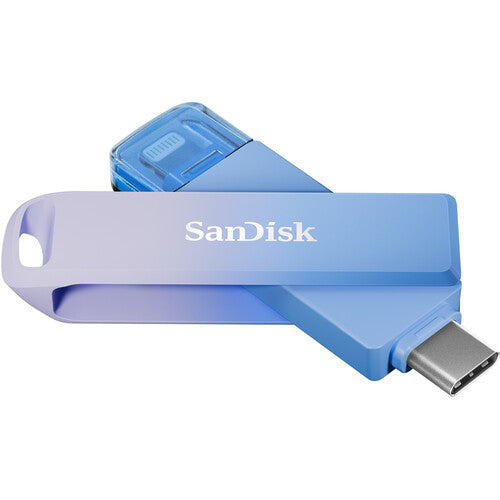 SanDisk Creator Phone Drive includes USB-Type C™ and Lightning connectors, 256GB