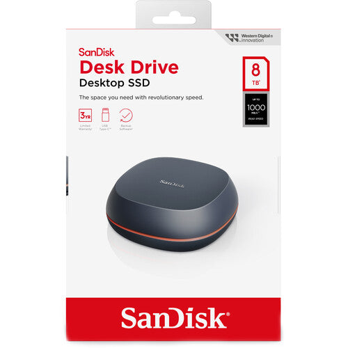 SanDisk Desk Drive - 8TB Up to 1000 MB/s Read & Write Speeds