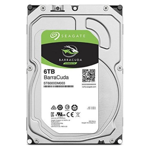 Seagate Barracuda 6TB 3.5" Hard Drive Desktop Internal drives; SATA 6GB/s Hard Drive