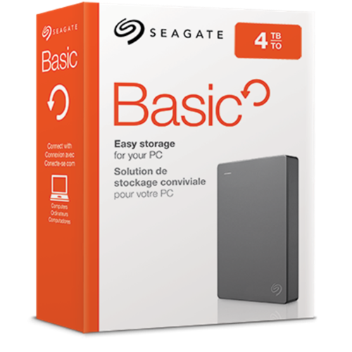 Seagate Basic Portable Drive - 2.5'' 4TB. USB 3.0