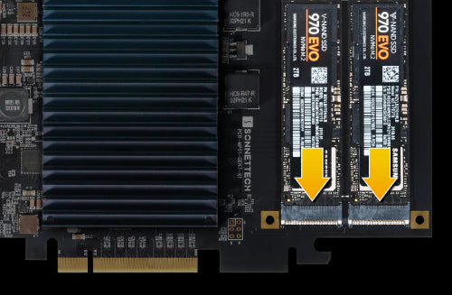 Sonnet Mcfiver 10G, 2 USB-C, Dual M.2 PCIE Card