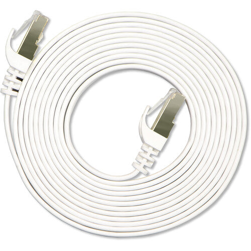 VolkanoX Giga series Cat 7 Ethernet cable 5meter - white gold tips