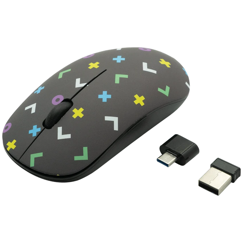 Volkano Tag Series 2.4G Wireless Optical MouseUSB/TypeC Geo