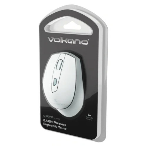 Volkano Chrome Series 2.4Ghz Wireless Ergonomic - Gray
