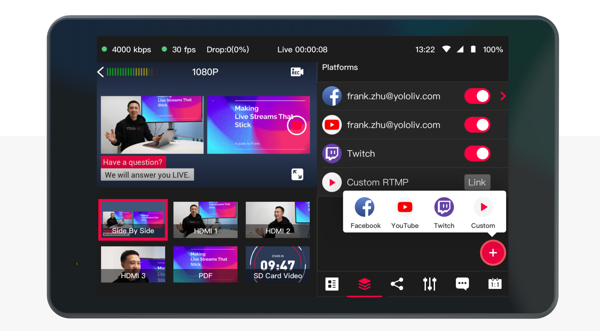 YoloLiv YoloBox Pro Portable Multi-Camera Streaming Encoder