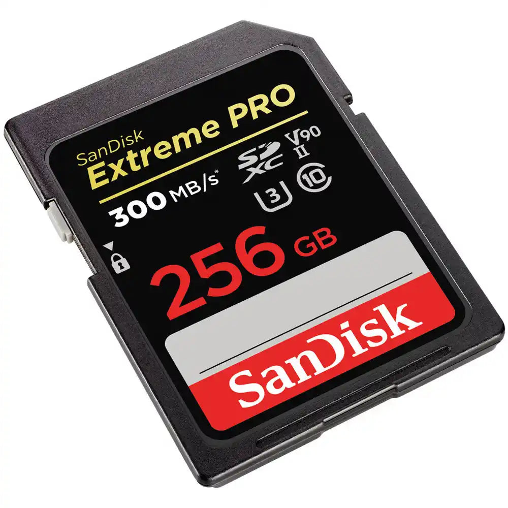 Sandisk EXTREME PRO 256GB SDXC MEMORY CARD 300MB/S, UHS-II, CLASS 10, U3, V90