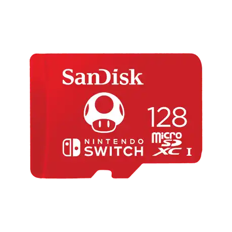 Sandisk MICROSDXC  FOR NINTENDO COBRANDED 128GB, V30, U3, C10, A1, UHS-1, 100MB/s R, 90MB/s W