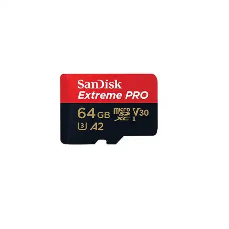 SanDisk Extreme Pro microSD UHS I Card 64GB for 4K Video 200MB/s Read, 90MB/s Write