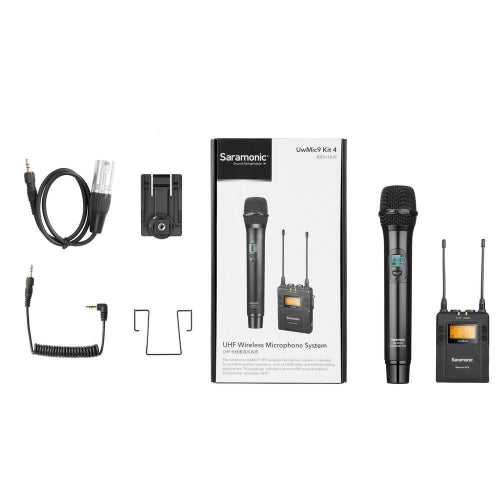 Saramonic UwMic9KIT4 RX9+HU9 UHF Handheld Wireless Microphone System