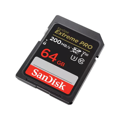 SanDisk Extreme Pro SD UHS I 128GB Card for 4K Video 200MB/s Read & 90MB/s Write