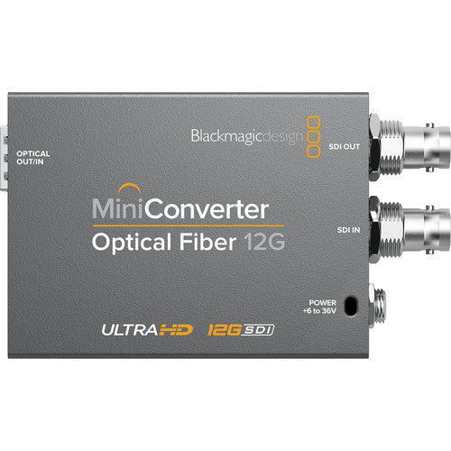 Blackmagic Mini Converter - Optical Fiber 12G (SFP Optical Module not included)