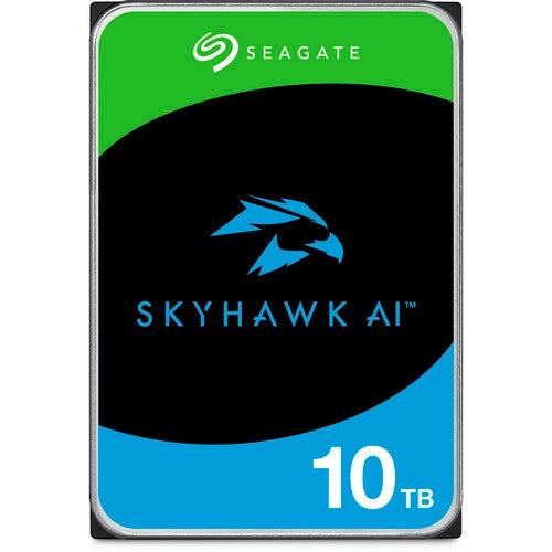 Seagate Skyhawk AI 10TB 3.5" HDD Surveillance Drives; SATA 6GB/s