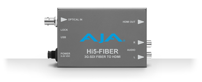 AJA Hi5-Fiber (Hi5Fiber) Hi5 with ST Fiber Input Mini Converter