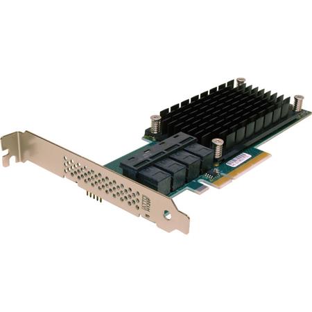 ATTO 16-Port Internal x8 PCIe 3.0 to 12Gb SAS/SATA, Low Profile