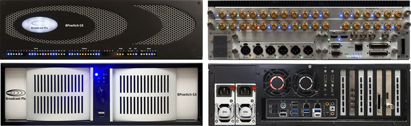 Broadcast Pix GX 22 system with 22 SDI inputs + 2 external keys, 12 SDI outputs, NewBlue NTX graphics