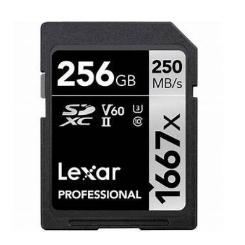 Lexar 156GB SDXC Professional 1667x (UHS-II) (Class 10) V60 (250MB/s Read / 120MB/s Write)