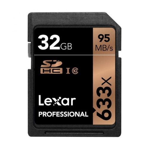 Lexar 32GB SDXC Professional 633x (UHS-I) (Class 10) V30 (95MB/s Read & 70MB/s Write) Card