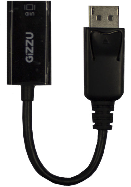 GIZZU Display Port to HDMI Active Adapter Black