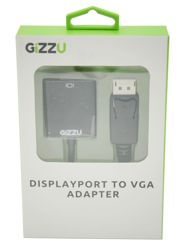 GIZZU Display Port to VGA Adapter Black