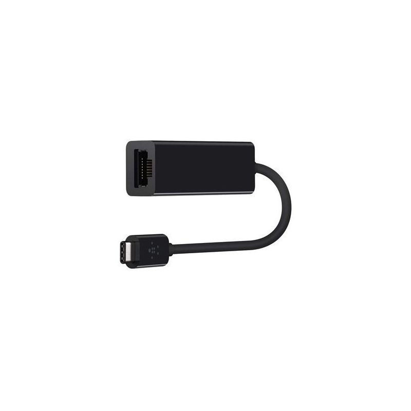 GIZZU USB-C to Ethernet 10/100m Adapter Black