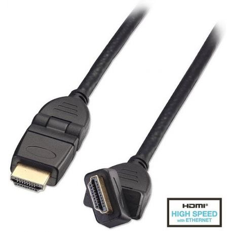 Lindy 2m 180deg HDMI Male To Male Cable (41516)