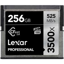 Lexar 256GB Professional 3500x CFast (525MB/s Read / 445MB/s Write)