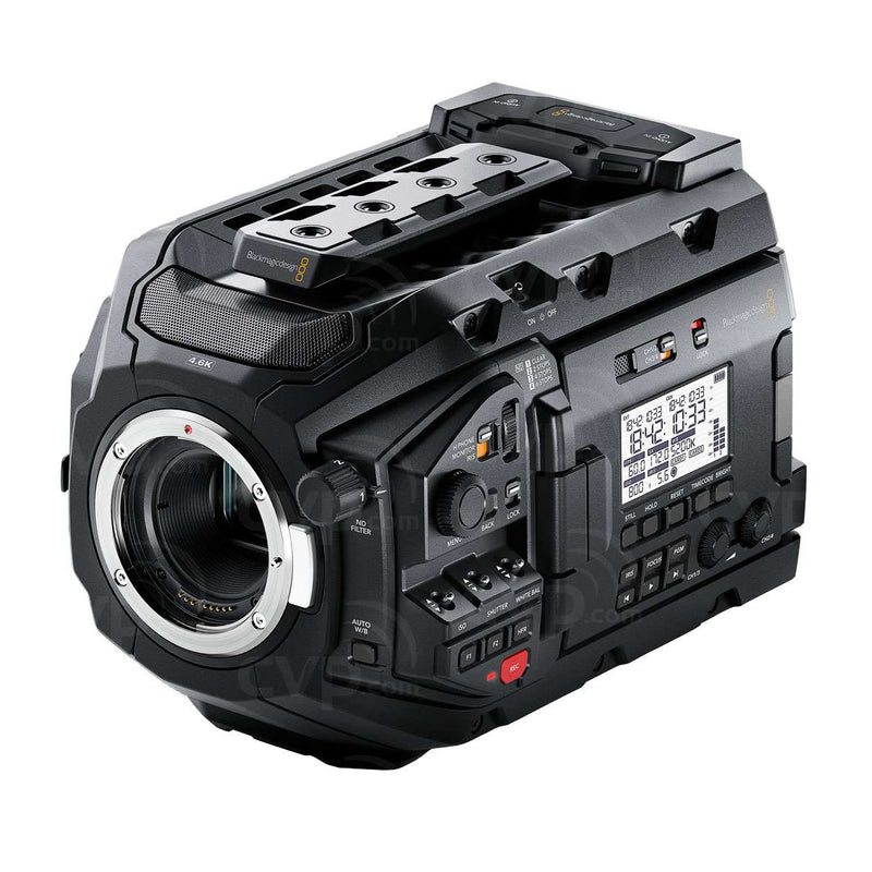 Blackmagic URSA Mini Pro 4.6K G2 EF (body only). Side Handle & LANC Cable not included
