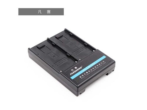 Farseeing F970 Adapter plate Input: 7.4V*2
 Output:13-16.8V/5.0A(Max)
 No power indicator