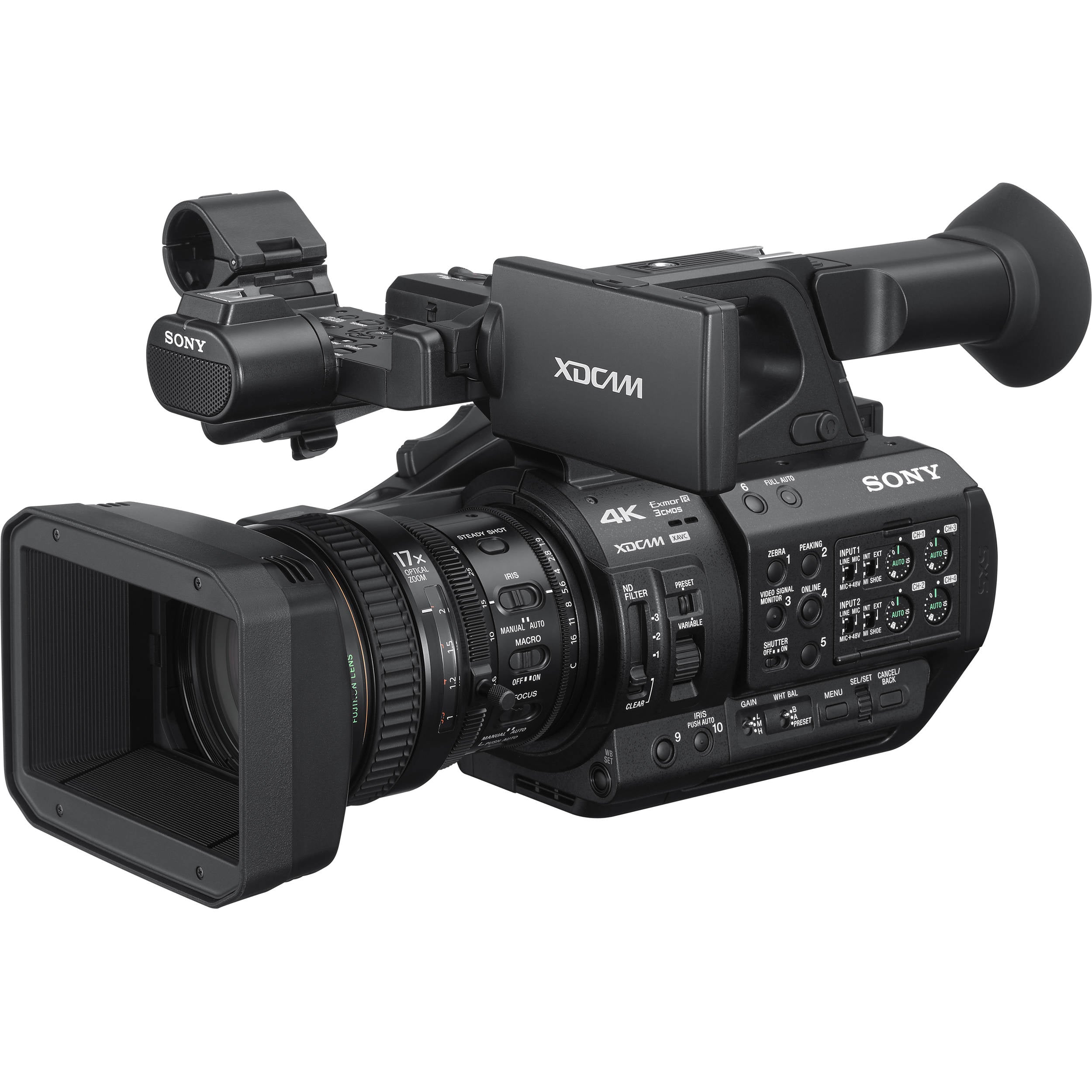 Sony PXW-Z280 (PXWZ280) 4K 1/2" Type 3CMOS 4K Camera with 17" Zoom